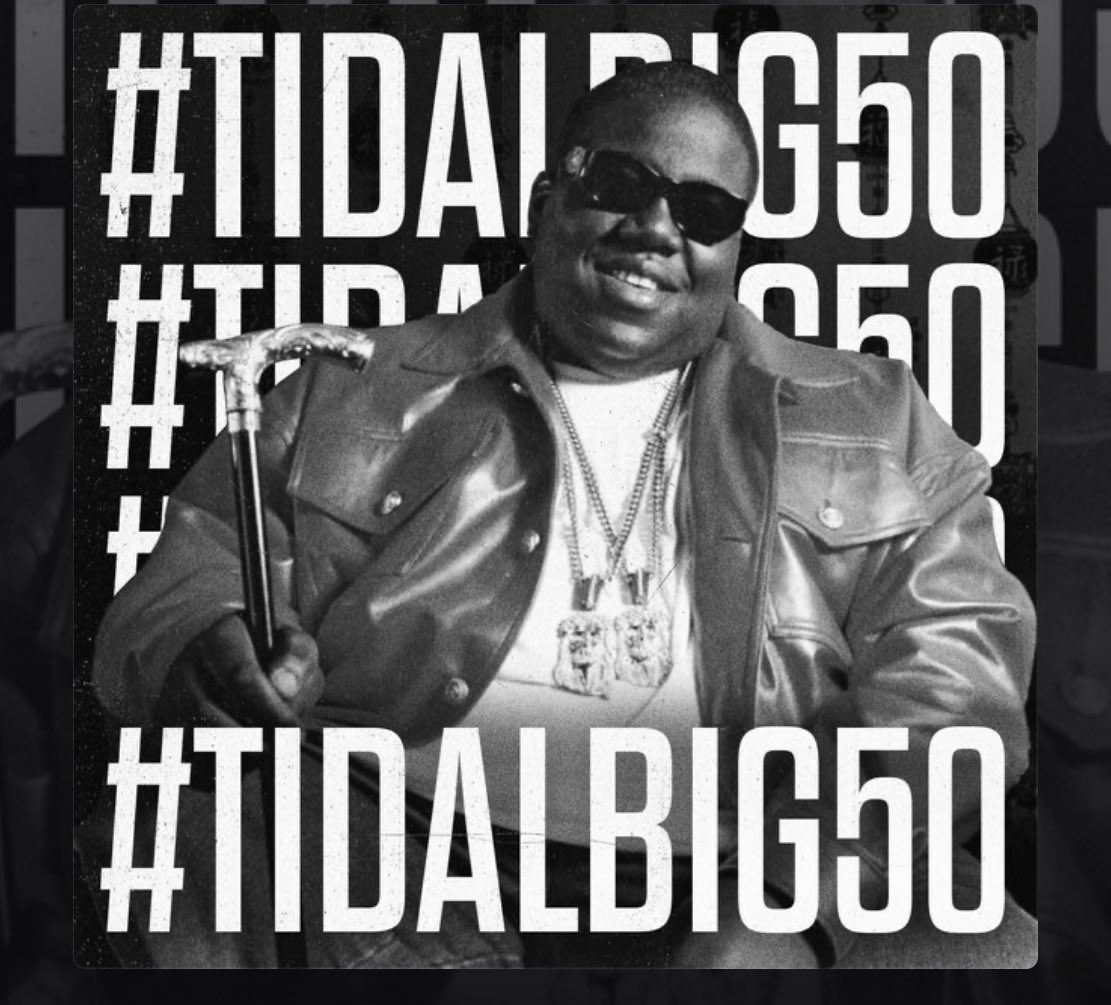 Listen to A Toast To BIG. @elliottwilson incredible convo with Hov, Puff, Fat Joe & more on Biggie’s 50th. 🏆. Salute @tidal & @ImmortalJuan. tidal.com/track/23050071…