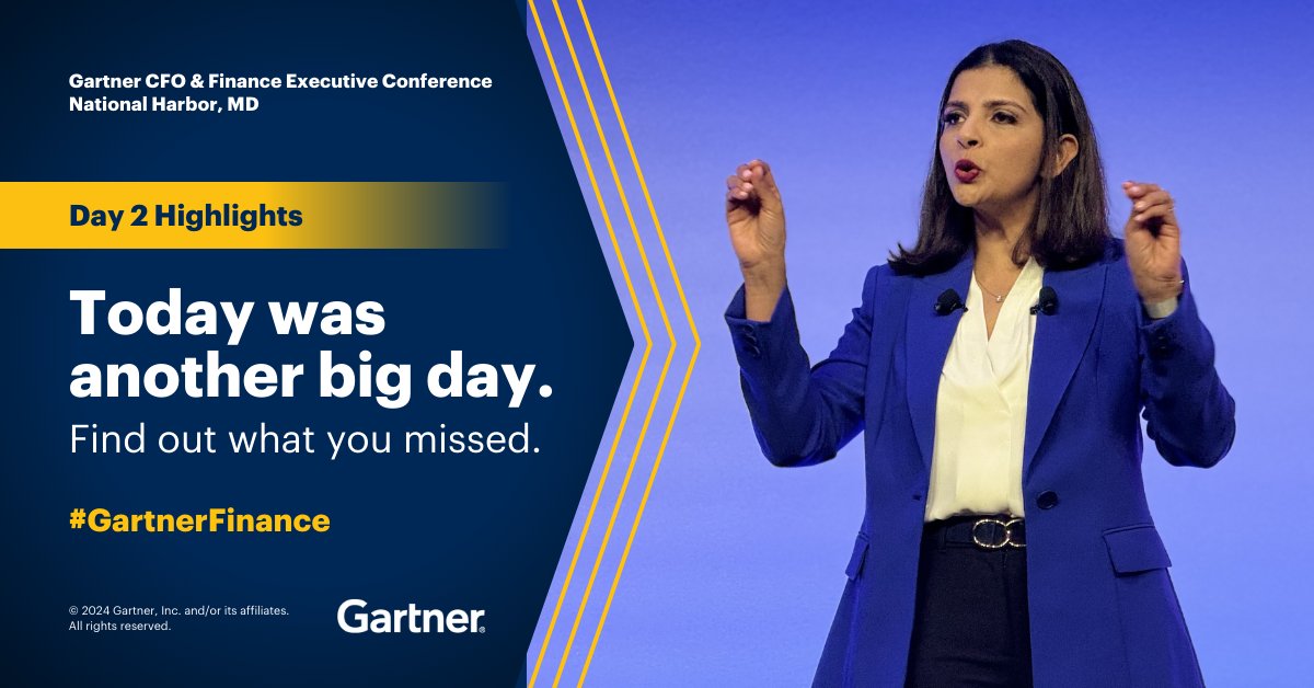 Catch up on #GartnerFinance Day 2. Highlights from the day include: ✅ How to design a better #finance function ✅ Bettering your #finance transformation ✅ Making finance #data #AI ready Learn more on the Gartner Newsroom: gtnr.it/4c5dEKT #CFO