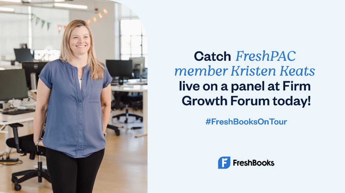 FreshBooks Accounting Partner Program (@freshbooksaccts) on Twitter photo 🌟 Join us in supporting <a href="/kristenkeatsCPA/">kristenkeatsCPA 🦊</a>, our FreshPAC member, as she takes the stage at Firm Growth Forum today at 4:05 pm PT! You won’t want to miss Kristen sharing her expertise on outsourcing staffing best practices!
#FirmGrowthForum#FreshPac 🌟 Join us in supporting <a href="/kristenkeatsCPA/">kristenkeatsCPA 🦊</a>, our FreshPAC member, as she takes the stage at Firm Growth Forum today at 4:05 pm PT! You won’t want to miss Kristen sharing her expertise on outsourcing staffing best practices!
#FirmGrowthForum#FreshPac