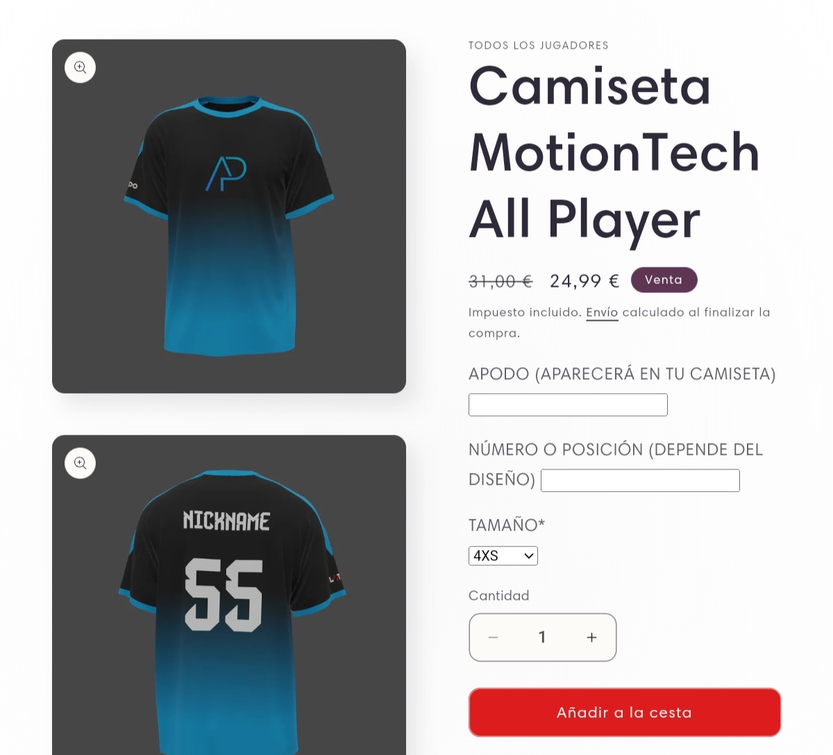🚨Nuestra camiseta personalizable está rebajada en la web de <a href="/latidoshop/">Latido</a>, si queréis un descuento extra escribidnos por dm🚨
Enlace aquí 👇👇👇

latido.gg/products/motio…