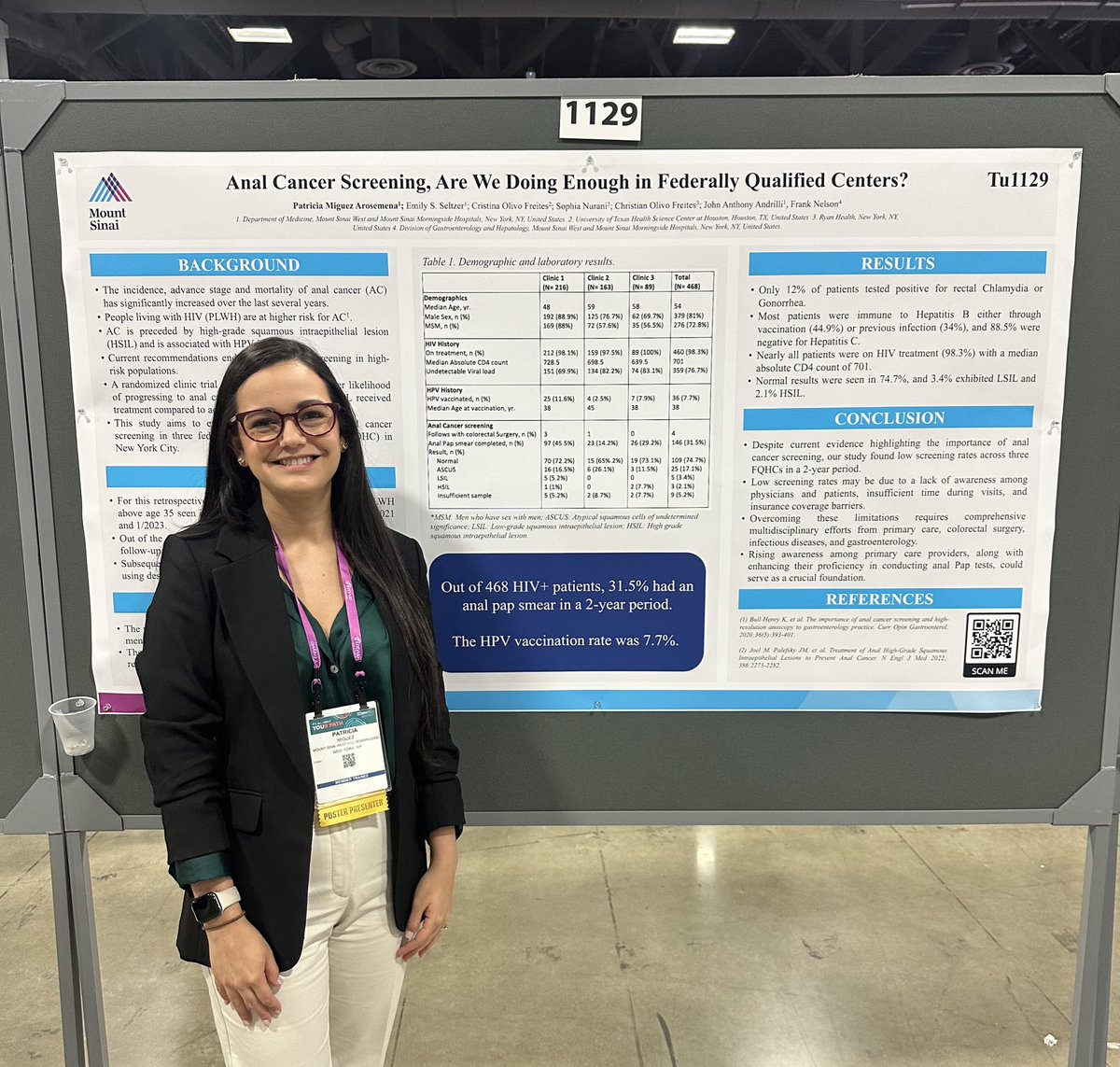 Patricia Miguez Arosemena, MD (@patymiguez16) on Twitter photo Thank you <a href="/DDWMeeting/">Digestive Disease Week</a> for allowing me to share our findings on anal cancer screening in our outpatient clinics! #DDW2024
<a href="/CristinaOlivoF/">Cristina Olivo Freites, MD</a> @EmilySeltzer4 <a href="/AndrilliJ/">JAndrilli</a> <a href="/msmw_medchiefs/">MSMW Med Chiefs</a> Thank you <a href="/DDWMeeting/">Digestive Disease Week</a> for allowing me to share our findings on anal cancer screening in our outpatient clinics! #DDW2024
<a href="/CristinaOlivoF/">Cristina Olivo Freites, MD</a> @EmilySeltzer4 <a href="/AndrilliJ/">JAndrilli</a> <a href="/msmw_medchiefs/">MSMW Med Chiefs</a>