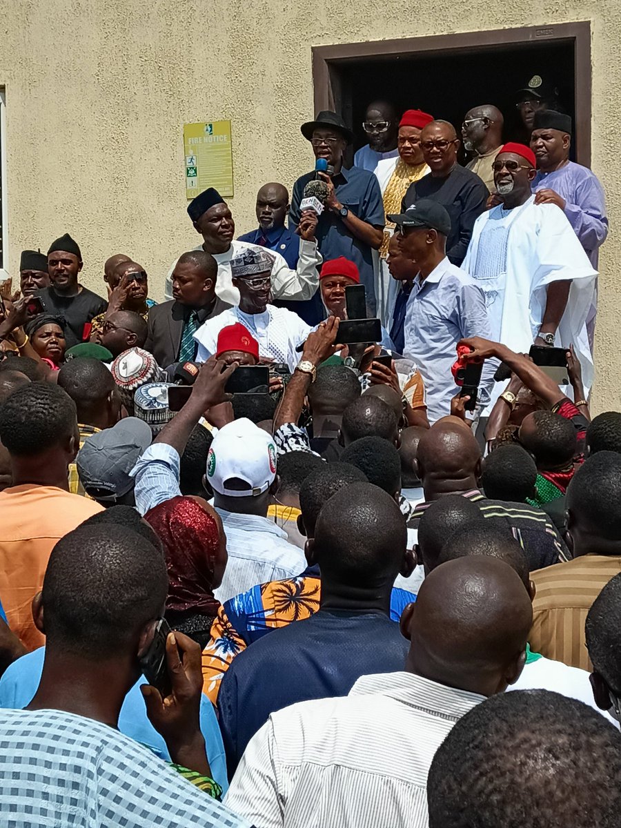 Today, I had the privilege of accompanying Mr. @PeterObi to the Labour Party Headquarters in Abuja. The visit was a stopover on his way to the SAVING LITTLE HEARTS PROGRAM by Hospitals for Humanity at the Cardiocare Multi-Specialist Hospital in Area 11, Garki, Abuja. At the LP