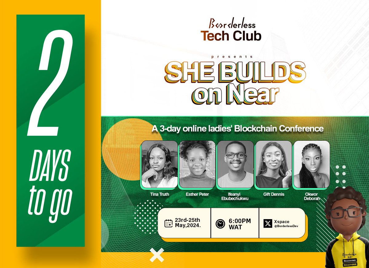 Borderlessunn's tweet image. Have you registered for &quot;She Builds on Near?

Register here
lu.ma/7tuyvv6o

 #SheBuildsOnNear #BorderlessEvent