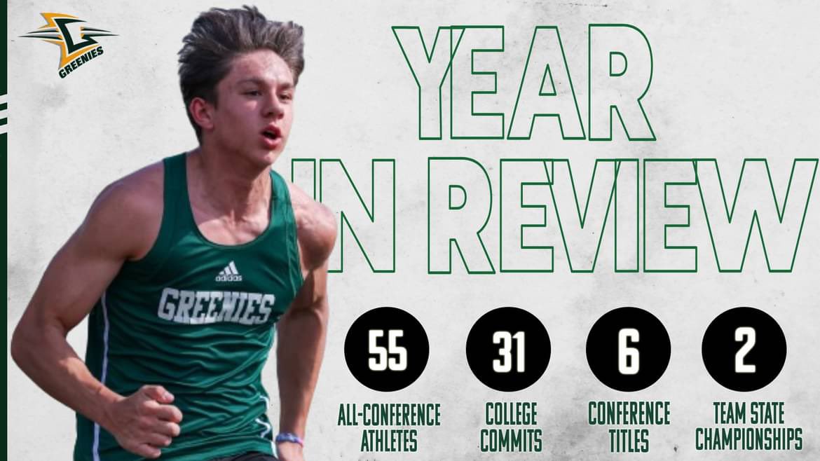 greeniesports's tweet photo. Something to build on because that's what we do. A numerical breakdown of the 2023-24 school year for Christ School athletics. #GoGreen https://t.co/7YMmHno2ed
