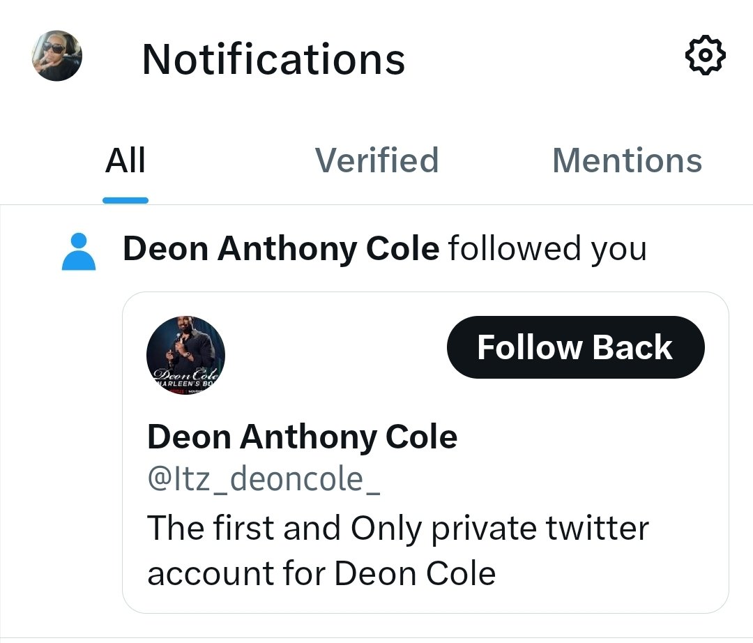Yo, @deoncole, you out here following folks on your 'first and only private twitter accout', now?🤔😆