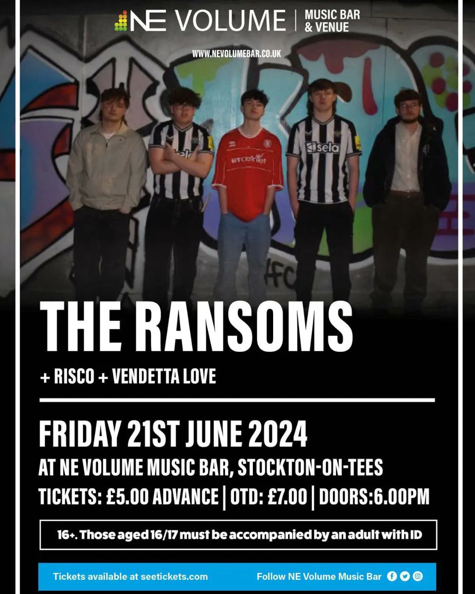 Risco (@riscoband) on Twitter photo GIG ANNOUNCEMENT
We're heading back to @nevolumemusicbar supporting <a href="/theransomsband/">The Ransoms</a> 21/06/24
Message us to be on the gustlist x
-
-
-
-
-
#gig #gigphotography #guitar #band #indie #upcomingband #newmusicsoon #mod #rocknroll #rock #altrock #liveband #newband #music #musician GIG ANNOUNCEMENT
We're heading back to @nevolumemusicbar supporting <a href="/theransomsband/">The Ransoms</a> 21/06/24
Message us to be on the gustlist x
-
-
-
-
-
#gig #gigphotography #guitar #band #indie #upcomingband #newmusicsoon #mod #rocknroll #rock #altrock #liveband #newband #music #musician