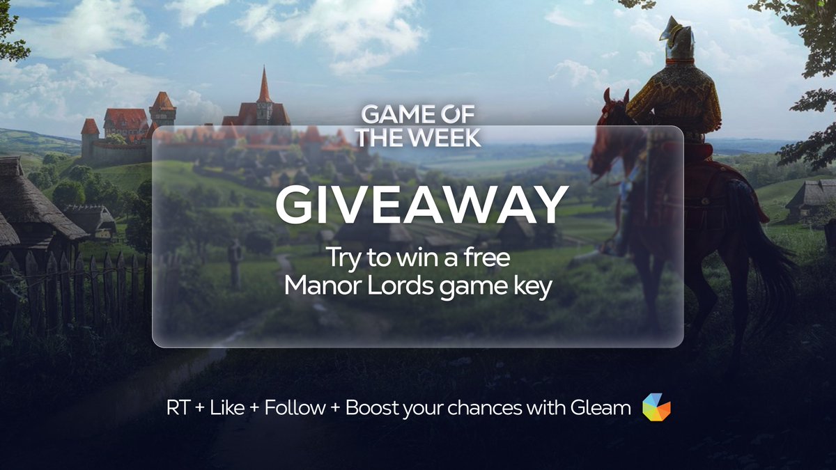 Shadow_Official's tweet photo. We're giving away keys to #ManorLords! If you want a chance to add this game to your library:
🔁 RT and ❤️ Like this Tweet
✅Follow @Shadow_Official
Get more chances with Gleam: https://t.co/zxOze67hwL https://t.co/yZsjmnYUh0