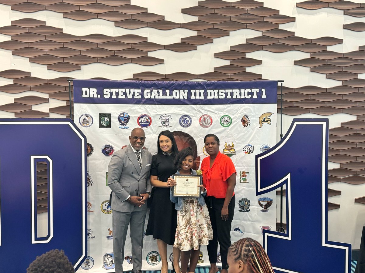 Parkview Elementary (@parkviewelem1) on Twitter photo CONGRATULATIONS to our very own Leilani Moment for being selected as the 2023-2024 District 1 Student of the YEAR!!! 💙 We are so proud of you!
A very special THANK YOU to <a href="/docstevegallon/">Dr. Steve Gallon III</a> for always celebrating our students! <a href="/MDCPS/">Miami-Dade Schools</a> <a href="/SuptDotres/">Jose L. Dotres, Ed.D.</a> <a href="/MDCPSNorth/">M-DCPS North Region</a> CONGRATULATIONS to our very own Leilani Moment for being selected as the 2023-2024 District 1 Student of the YEAR!!! 💙 We are so proud of you!
A very special THANK YOU to <a href="/docstevegallon/">Dr. Steve Gallon III</a> for always celebrating our students! <a href="/MDCPS/">Miami-Dade Schools</a> <a href="/SuptDotres/">Jose L. Dotres, Ed.D.</a> <a href="/MDCPSNorth/">M-DCPS North Region</a>