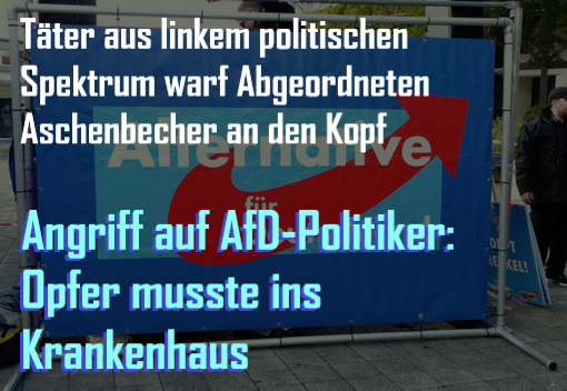 Täter aus linkem politischen Spektrum warf Abgeordneten Aschenbecher an den Kopf

#FreieWelt #SvenvonStorch #SVS #Deutschland #AfD #POlitik #Aschenbecher #Krankenhaus 

tinyurl.com/3ssxkpnj