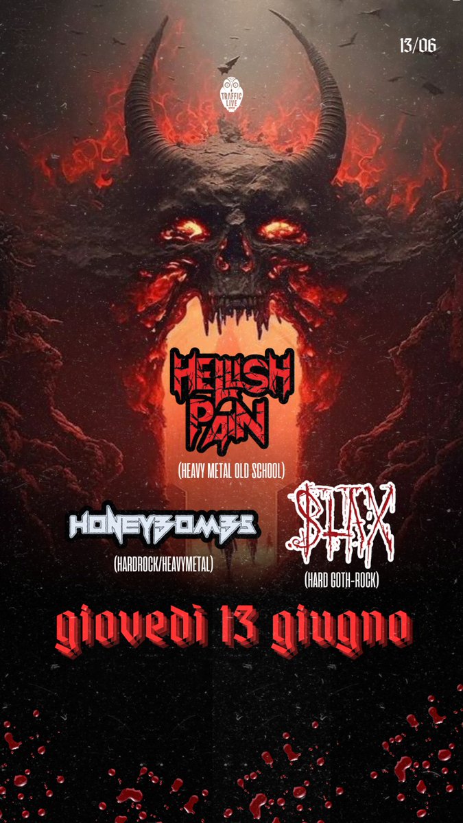 HoneyBombs (@honey_bombs) on Twitter photo New live in Rome @TrafficLive with greats band! <a href="/HellishPainRock/">Hellish Pain</a> and Blax! Stay Tuned!!!
#HoneyBombs #band #music #metal #prog #rock #staytuned #andrewskid #alexrotten #dottorgain #lukevanilla #danycool New live in Rome @TrafficLive with greats band! <a href="/HellishPainRock/">Hellish Pain</a> and Blax! Stay Tuned!!!
#HoneyBombs #band #music #metal #prog #rock #staytuned #andrewskid #alexrotten #dottorgain #lukevanilla #danycool