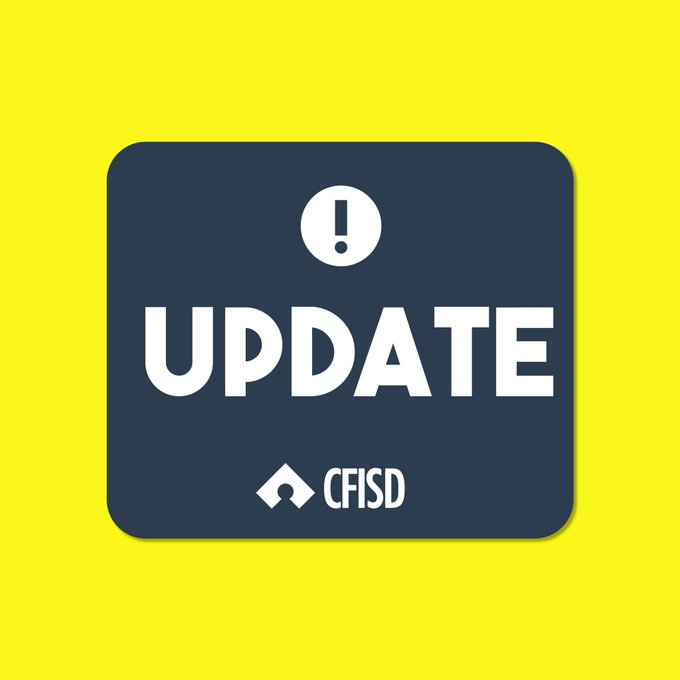 All CFISD schools and facilities will be OPEN on Wednesday, May 22, except for the following: Bane Elementary School Bridgeland High School Cypress Park High School Holbrook Elementary School Labay Middle School Lowery Elementary School Postma Elementary School Rowe Middle