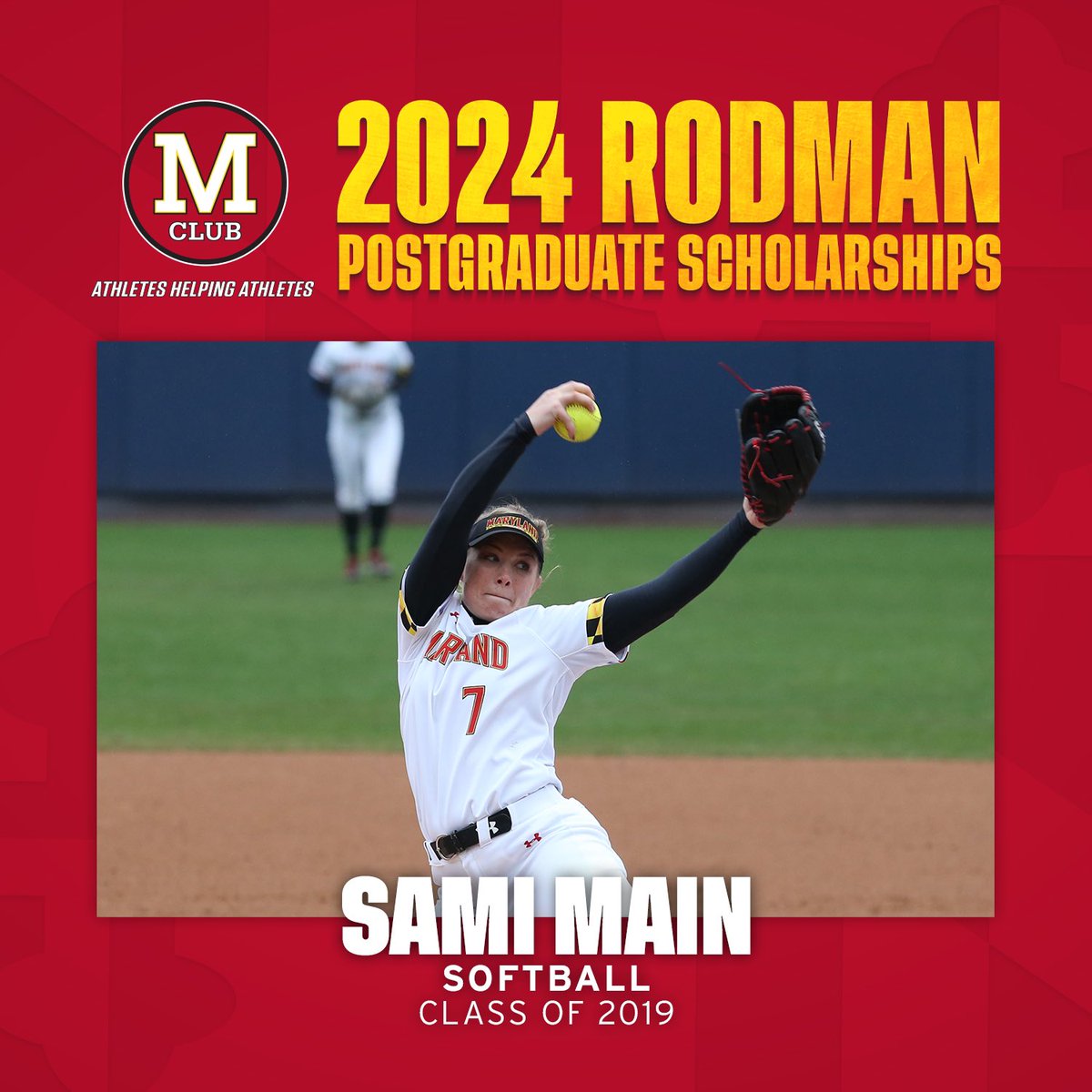 Congratulations to our former Terps Taylor Liguori & Sami Main on being awarded M Club Rodman Postgraduate Scholarships! 🐢🐢 These student-athletes have demonstrated excellence in athletics & academics at the University of Maryland. 🔗: go.umd.edu/3VdsTfa #FearTheTurtle