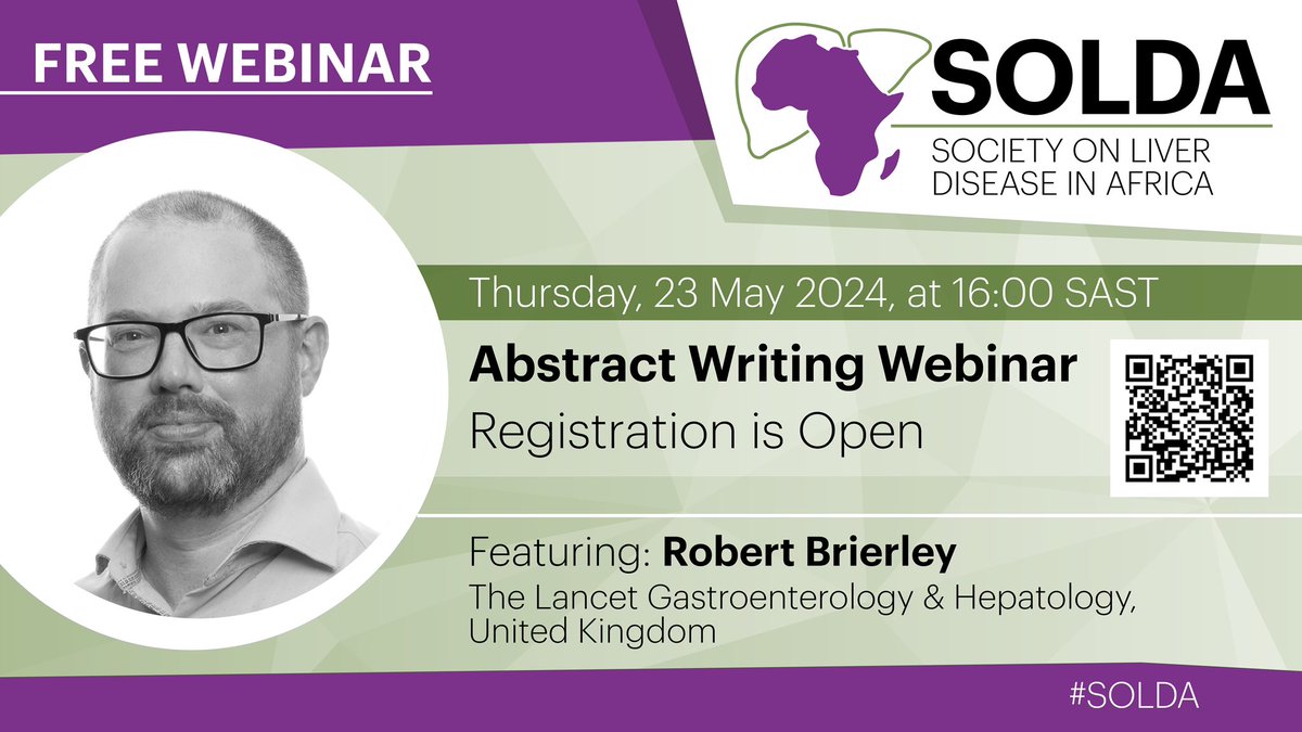 I’m hosting a webinar on abstract writing for the Conference on Liver Disease in Africa 2024 on Thursday; registration open at virology.eventsair.com/solda/webinar-… #LiverTwitter #SOLDA @Solda_Society