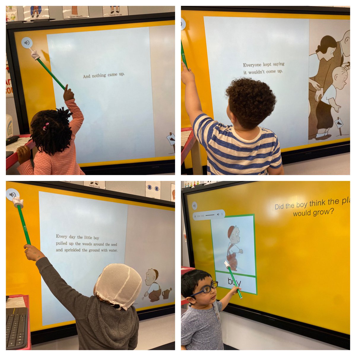 MrsThornsWorld's tweet image. Reading The Carrot Seed, practicing “yes” and “no,” and watching our own bean plants begin to grow! #MrsThornsRoseGarden #NBTeamPreschool #NBTECCisRedHot @NBTECC @mrpassner