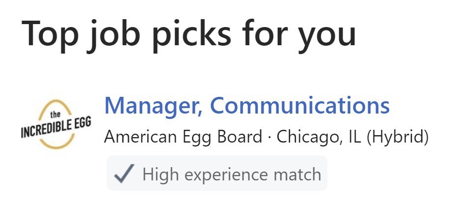 Professional experience: egg