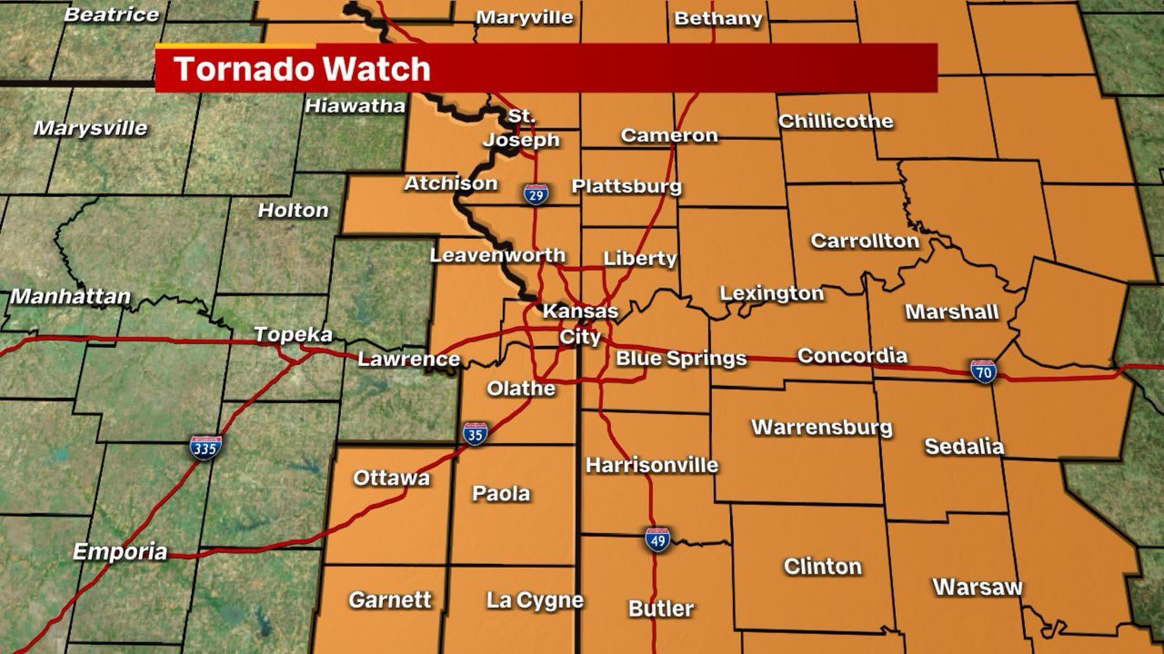 Jacob Lanier on X: &ldquo;⚠️ A Tornado Watch has been issued for the 