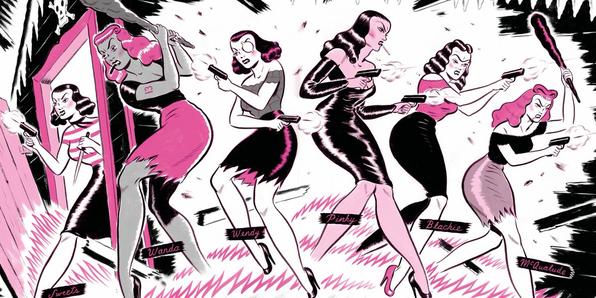 Avec une couverture qui nous explose à la figure, psychédélique et vintage, avec effet 3D et des girls dans le feu de l'action, la bande que nous présente le Canadien Ryan Heshka brûle les planches. Incandescentes héroïnes. BD chez Les Requins Marteaux.

branchesculture.com/2024/05/11/mea…