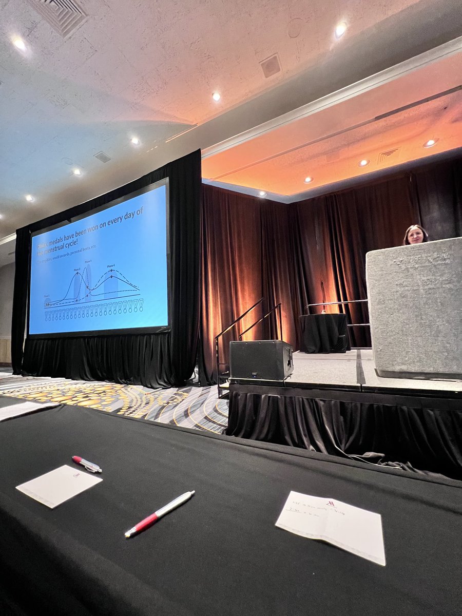 BSinger10's tweet image. Here is ⁦@ElliottSale⁩ reminding us that metals and trophies have been won on every day of the menstrual cycle #CPSDA2024 ⁦@fuelingvictory_⁩