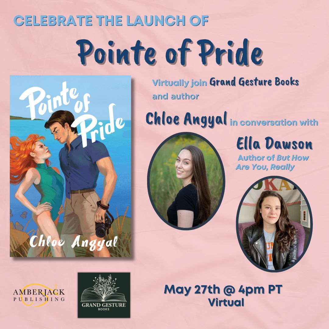 brosandprose's tweet photo. It's #PointeOfPride pub day!! I'll be talking with @ChloeAngyal about her wonderful new ballet romance on May 27th at her virtual launch. Please do join us!
RSVP here: https://t.co/0lPlgRYkTf https://t.co/YhZkobquCb