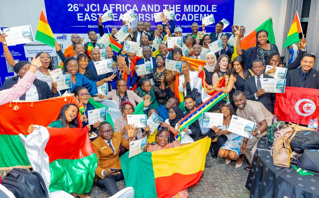2024JCI_AMEC's tweet photo. It's a moment of pride and accomplishment as the participants of the 26th JCI Africa and Middle East Leadership Academy receive their hard-earned certificates. 🎓🌟
Congratulations to all the graduates on this significant milestone!
#AMEC2024
#JCI
#Letsmakeadifference
#levelup https://t.co/ErkX50Ah8P
