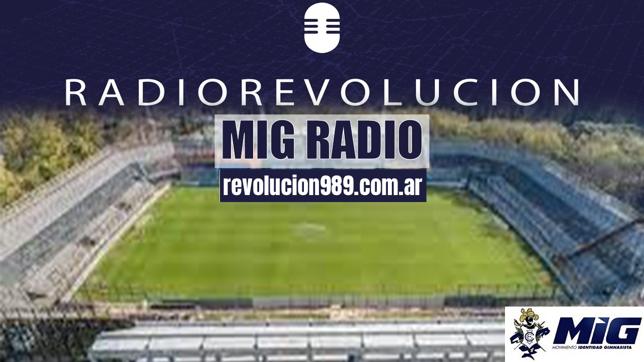 ESTAS ESCUCHANDO #MIGRADIO LA VOZ DEL @M_IG TODA LA REALIDAD INSTITUCIONAL Y DEPORTIVA DE GIMNASIA ANALIZADAS BAJO NUESTRA VISION DEL CLUB EN VIVO / MARTES 19 A 21 POR @Revolucion989 Y revolucion989.com.ar LA UNICA RADIO GIMNASISTA DEL PLANETA #CGE #ARRIBAGIMNASIA #MIG