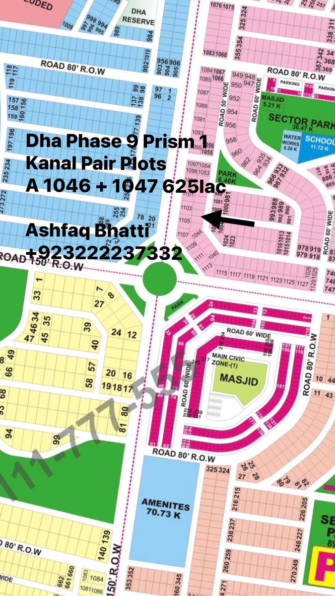 ashfaqb15's tweet image. Dha Phase 9 Prism 1 Kanal Pair Plots
A 1046 + 1047 625lac

Ashfaq Bhatti +923222237332