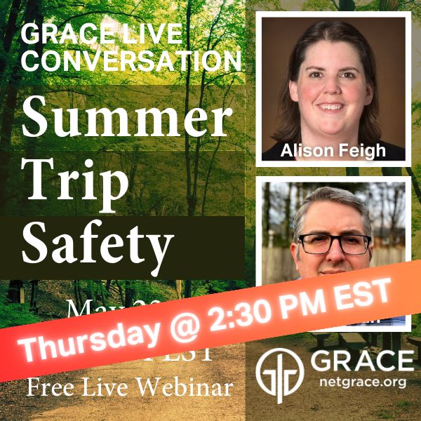 netgrace_org's tweet photo. Join us this Thursday w/ Mike and Alison! We'll cover summer trip safety best practices, unique risks, being trustworthy, and handling challenges. Don't miss real stories and expert advice to keep your summer adventures safe! #SummerSafety #GRACELive
https://t.co/87btS8Mirk https://t.co/FP9Z0owIMd