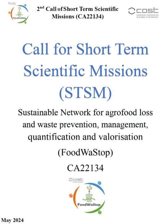 #COST #CA22134 #FoodWaStop #STSM call with 18 #Grants! Apply within 5 June, evaluation within 15 June, period abroad between 16 June to 15 October 2024, increase your skills and knowledge contributing to reduce #food #loss and #waste, foodwastop.eu/wp-content/upl…