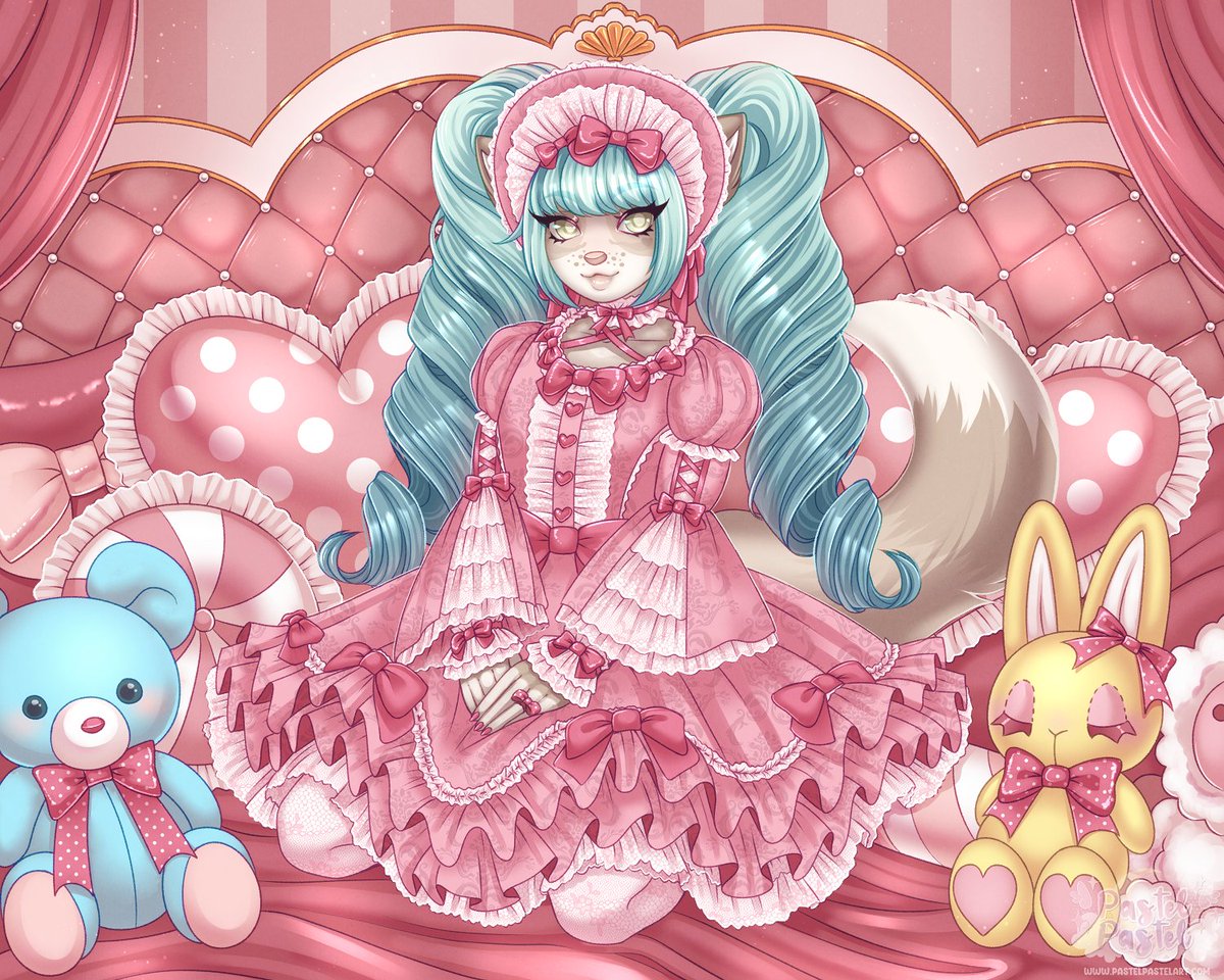 pashtelle's tweet photo. The cutest thing I've ever drawn. Commission for @FloofQueenEmily 🎀✨ https://t.co/kP76jf7zrD