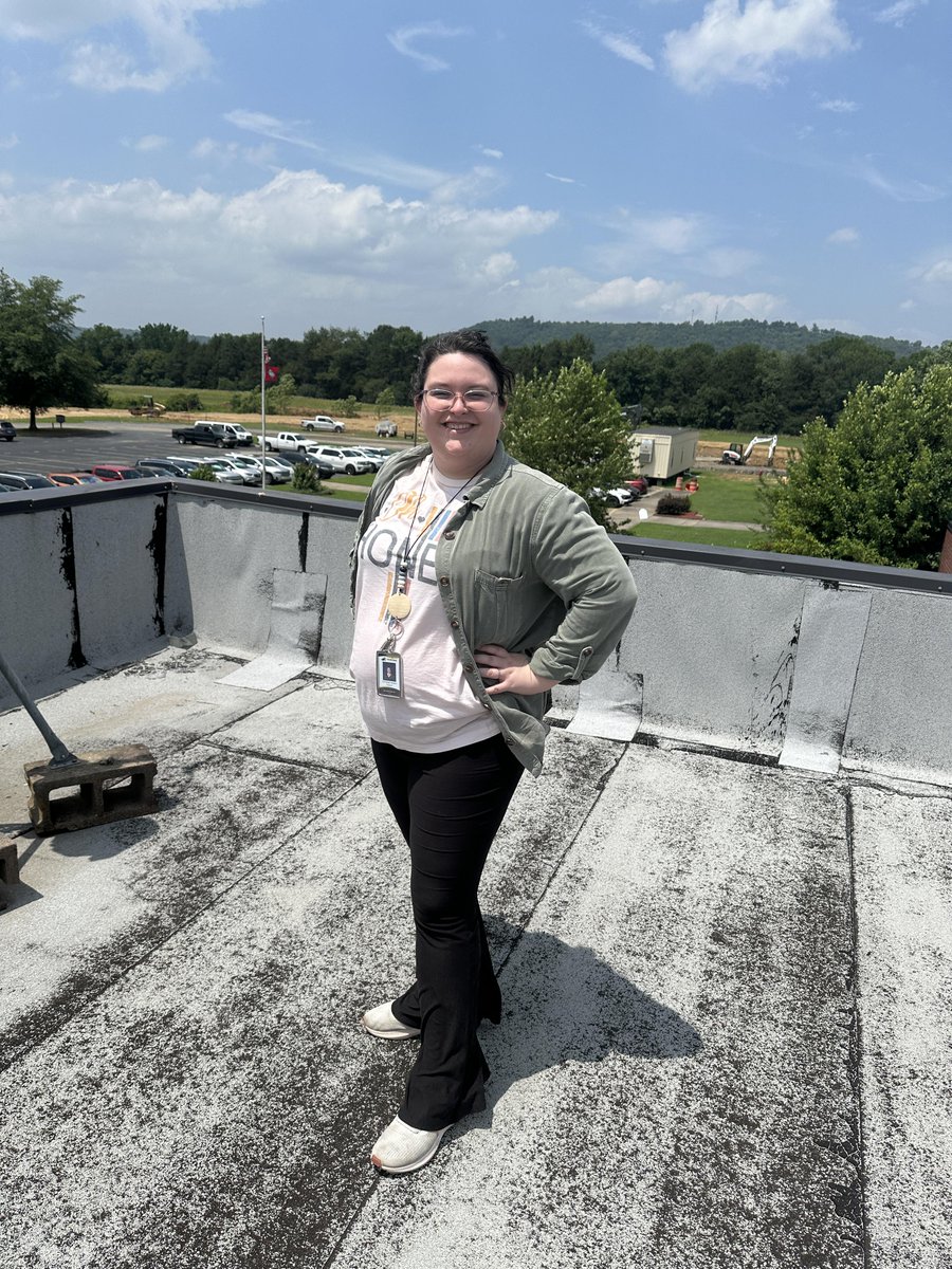 Last Days Shenanigans! Mr. Roberts is passing along his wisdom to other members of the science team. Mrs. Storm faced her fear of heights and Ms. Hesselbein tagged along. The weather station is maintained for another year.