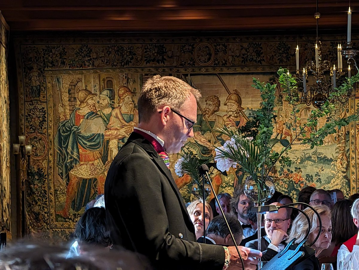 Beautiful @abel_prize ceremony and dinner hosted by the Norwegian government with warm words of appreciation for mathematics and a celebration for this year's laureate Michel Talagrand!