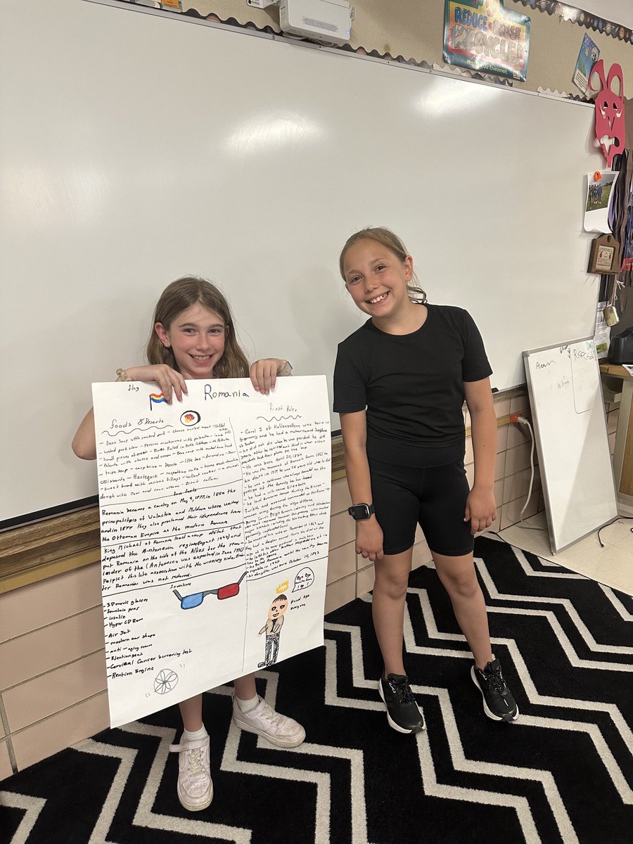 Sarah is presenting her passion project on Romania. #engaged64