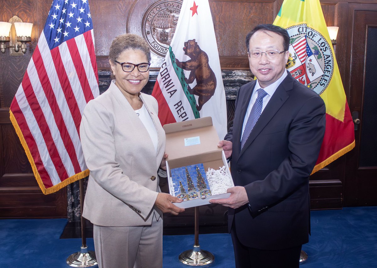 Great to welcome Mayor Gong Zheng to Los Angeles! There is a long history of cooperation between LA and Shanghai, and our ports are working together to zero emissions on one of the busiest Trans-Pacific shipping routes in the world. From tourism to innovation, our partnership