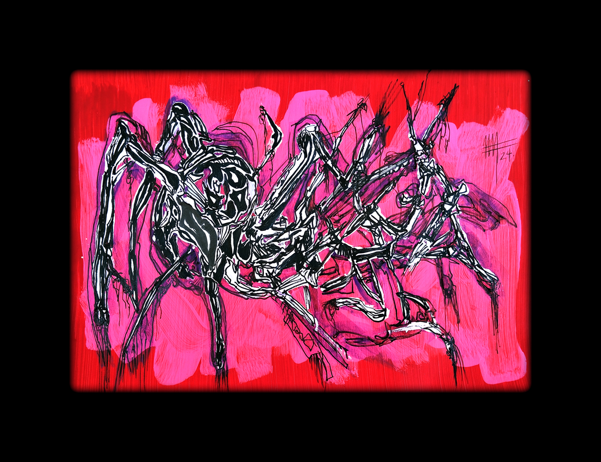 'Cyberspider'
24x31 cm
Mixta sobre bristol

#marcoyah #beautiful_artshare #dibujo #drawing #painting #diseñografico #graphicdesign #artistamexicano #pintormexicano #spider #Cyber