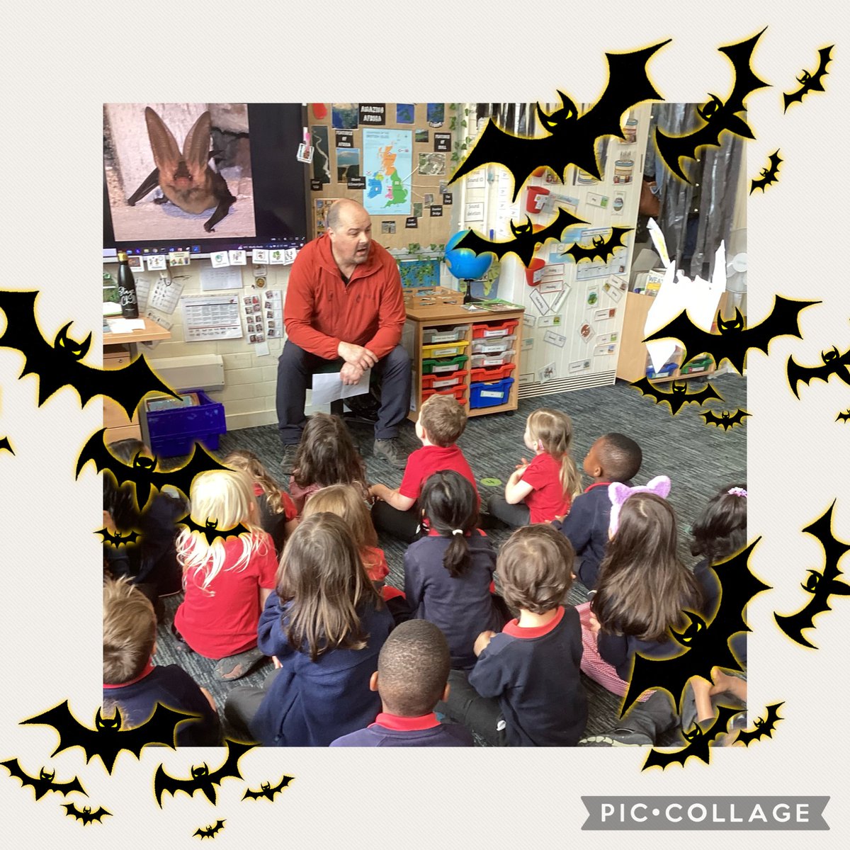 A big thank you to Chris <a href="/WoldEcology/">Wold Ecology</a> for talking to our bat crazy FS2 children today. We learnt so much about bats and where they live and most importantly, what we can do to protect them. <a href="/BatConservation/">Save the Bats</a>