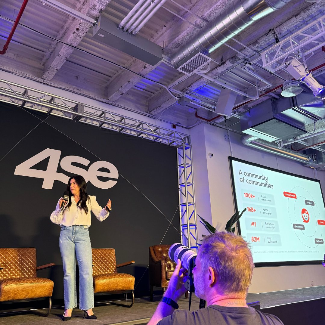 'People are coming for the information and they stay for the fandom.' — Sarah Rosen, Reddit's Sr. Director of Media Business Development @4se_events