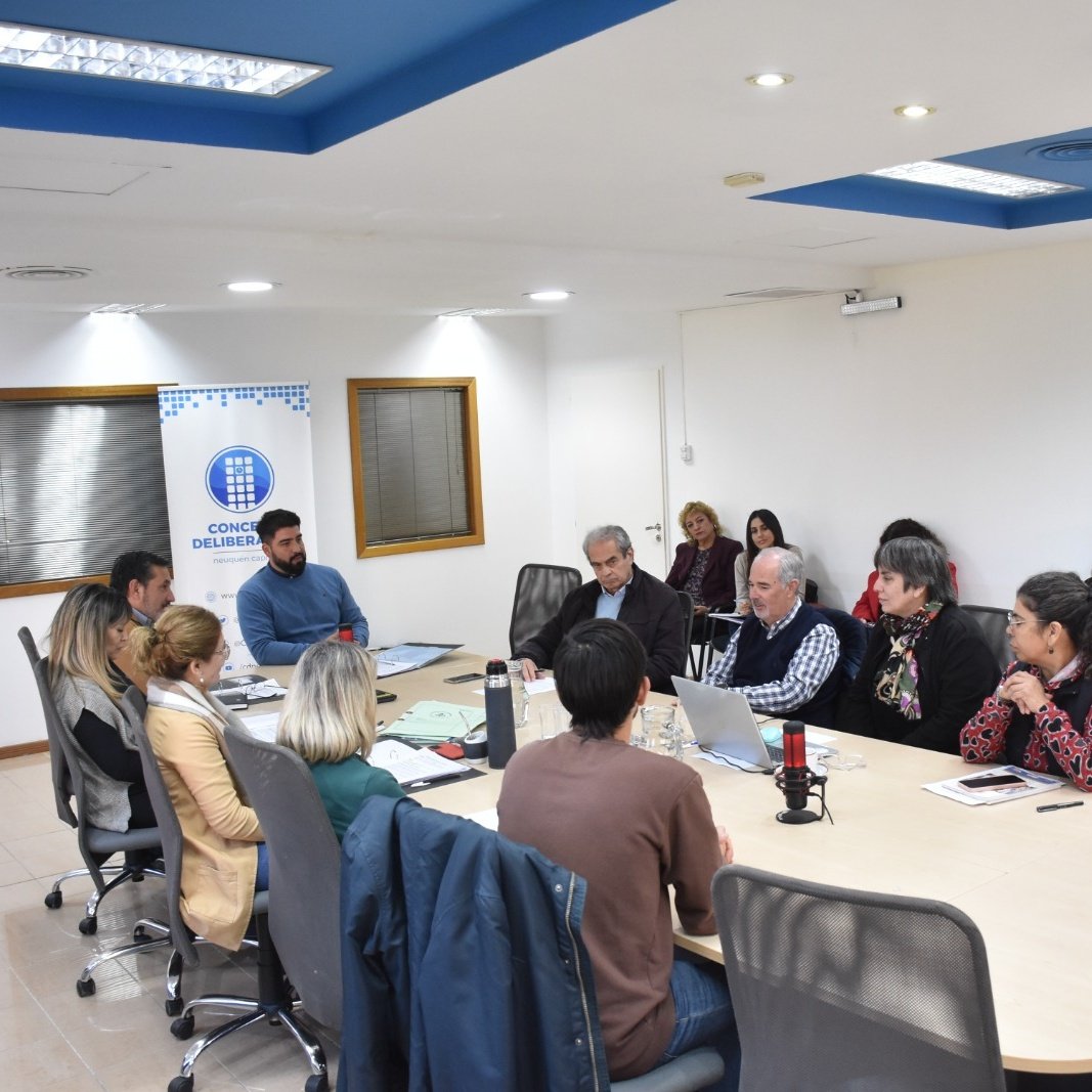 En la Comisión de #AcciónSocial recibimos a Carlos Acquistapace autor del libro 'Historias de pioneros- Los Santamaria', a Beatriz Iglesias del #ArchivoHistorico y a Gervasio Conde de @GobiernoNQN. Declararemos de interés Municipal esta obra literaria que fue donada al archivo📚