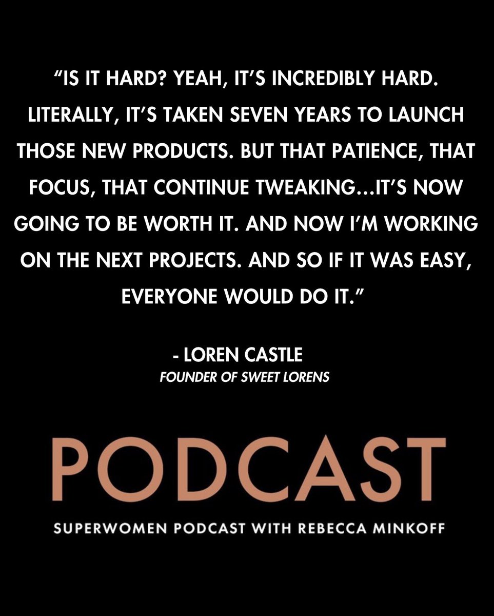 Tune in to today’s episode to hear about how cancer survivor and female founder Loren Castle remains true to her mission of enhancing the lives of as many people as possible with her 'better-for-you' baked goods @SweetLorens #podcast #FemaleFounders