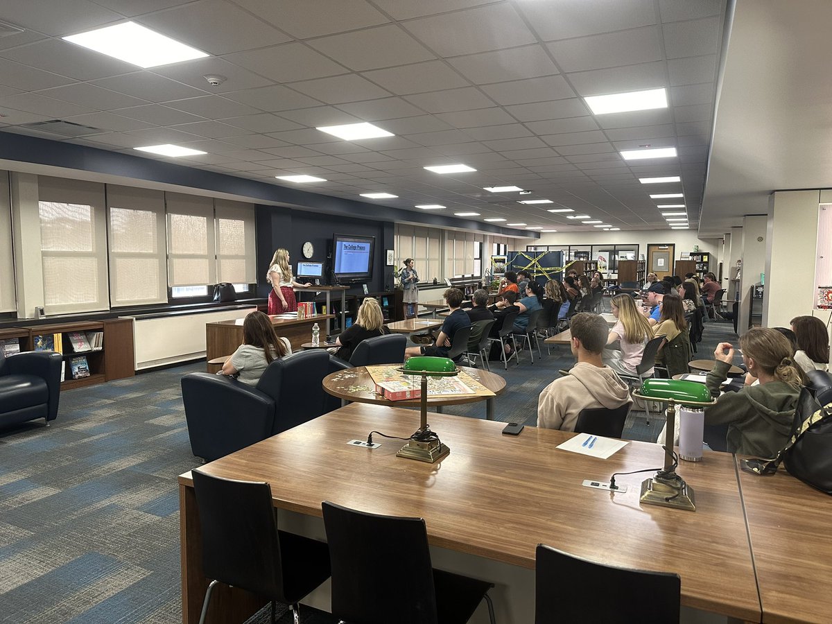 Tina Farrell (@farrell__tina) on Twitter photo Last night parents and students attended College Essay Night in the MHS Library with English teachers Ms. Karayiannis and Ms. Hand. It was a packed house! <a href="/ChiefsLibrary/">MHS Library</a> <a href="/Lowell_MHS/">Barbara Lowell</a> <a href="/MissJHand/">Miss Hand</a> Last night parents and students attended College Essay Night in the MHS Library with English teachers Ms. Karayiannis and Ms. Hand. It was a packed house! <a href="/ChiefsLibrary/">MHS Library</a> <a href="/Lowell_MHS/">Barbara Lowell</a> <a href="/MissJHand/">Miss Hand</a>