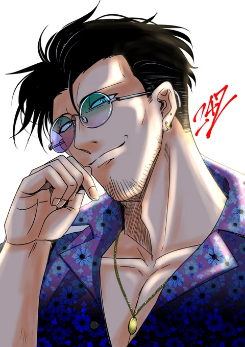 #無言で眼鏡男子をあげる見た人もやる(男・・・子?) 