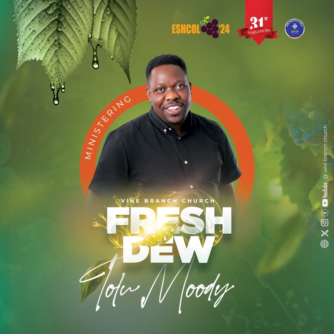 The founding and lead pastor of Sycamore Church, Pastor Tolu Moody is a lover of Jesus, life & people. We are so blessed to have him kick off the ministrations at ESHCOL 2024. #16DaysLeft #ESHCOL2024 #FreshDew #VineBranchChurch #PastorToluMoody @tolulopemoody @sycamore_church