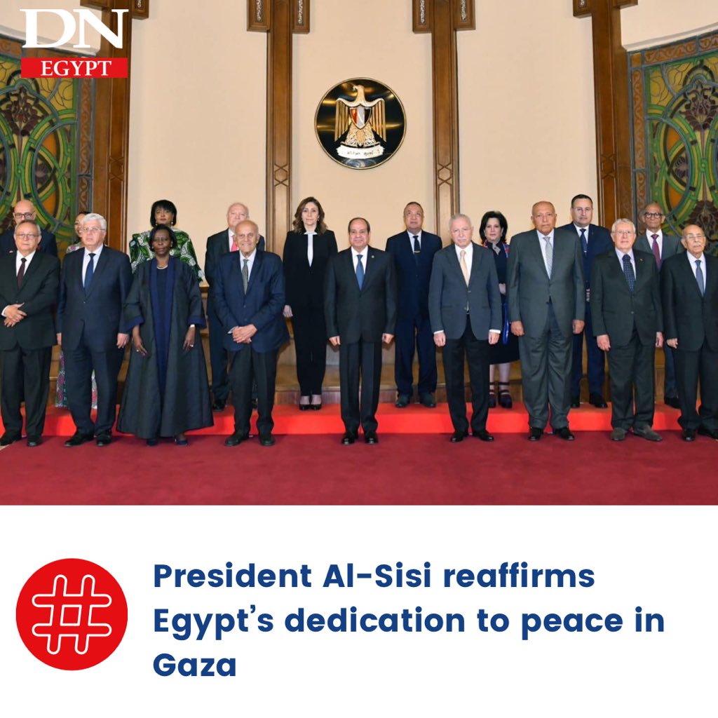 President Al-Sisi reaffirms #Egypt’s dedication to peace in #Gaza Read more: shorturl.at/qLxiw