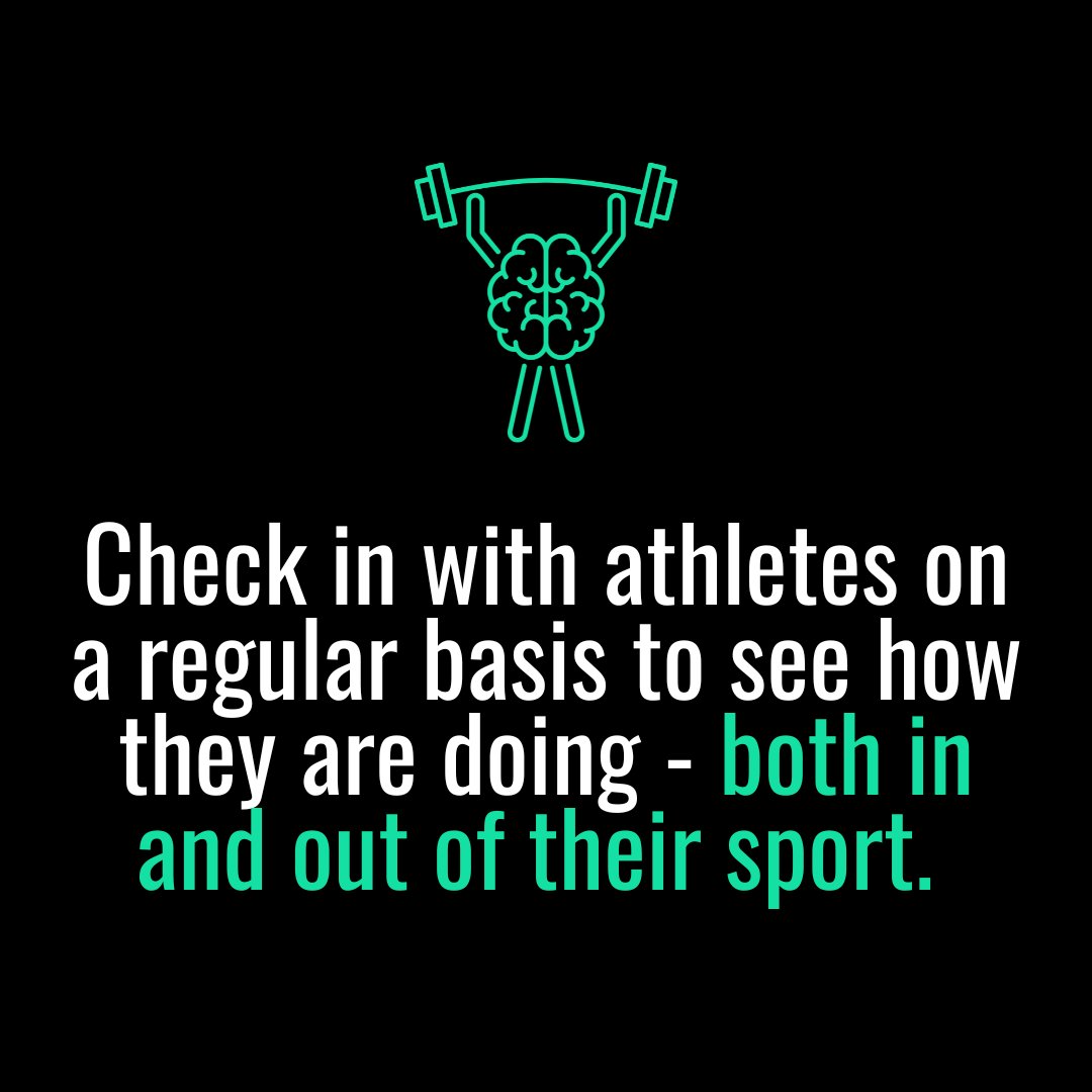 Never underestimate the power of a simple check-in. Connect with athletes not just about their performance, but how they're navigating life beyond the game.

#MentalHealthMatters #SuccessStartsWithSelfCare