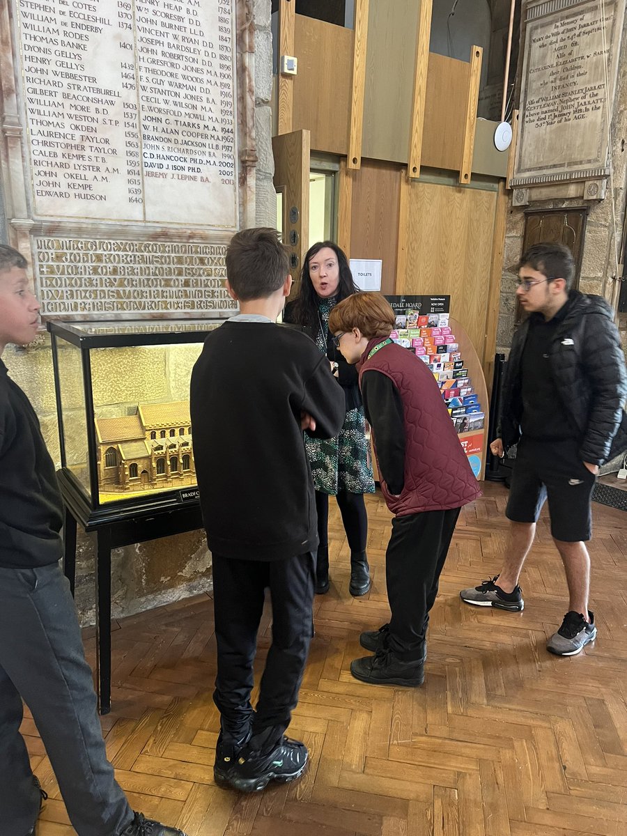We would like to say a huge thank you to Maggie from <a href="/Bfdcathedral/">Bradford Cathedral</a> who kindly took our students on an educational journey in and around the Cathedral today. Our students had a wonderful time, leaving with lots of new knowledge about the cathedral and its history. Thank you! ⛪️