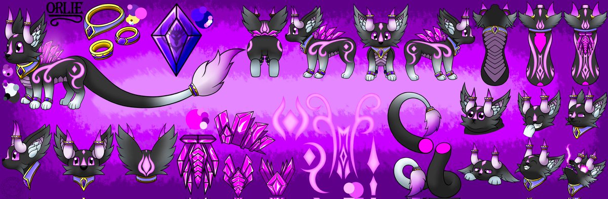 screminpal's tweet image. I'm happy to finally say this but my companion for my main sona is finally completed!

Thank you @EldricksForge for making her ref sheet from just a description of her so long ago