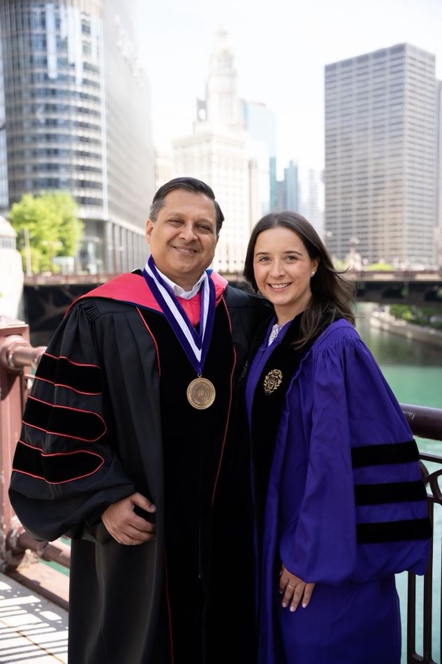 Very proud of my oldest daughter's graduation now Francesca Shilati MD/MBA.  @fshilati Well trained in medicine and science in the lab from very early  days @NU_MedEd @NUFeinbergMed @NorthwesternMed