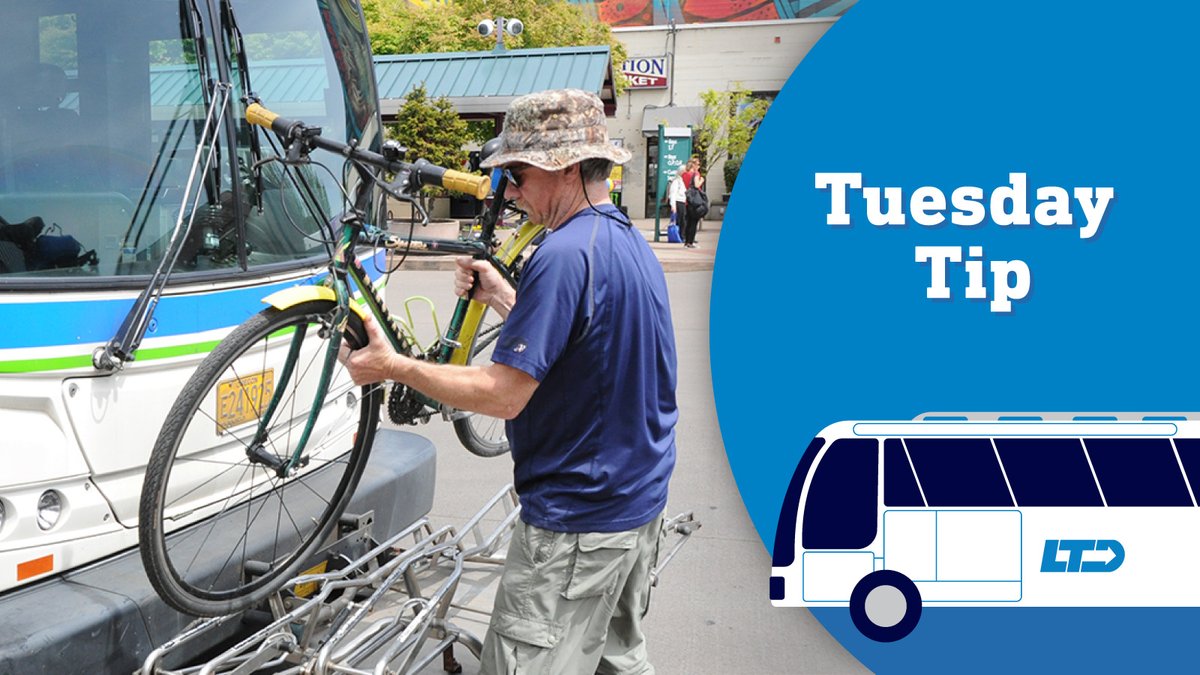 #TuesdayTip When loading and unloading your bike from the bus, make eye contact with the bus operator and let them know that you have a bike. Be sure to look both ways and be aware of traffic when you're using the bike racks! Learn more: zurl.co/Smum