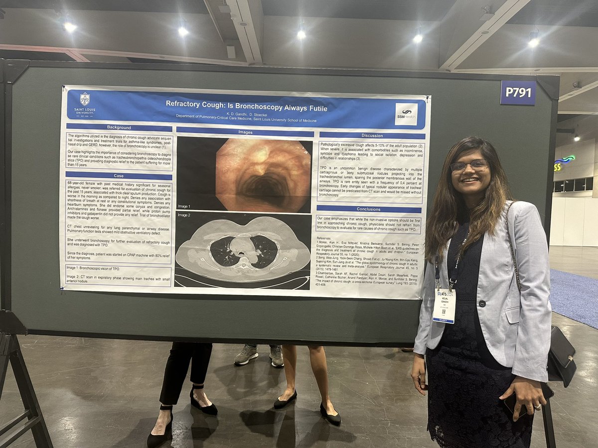 <a href="/GandhiKejal/">Kejal Gandhi</a> presenting her second poster today at #ATS2024