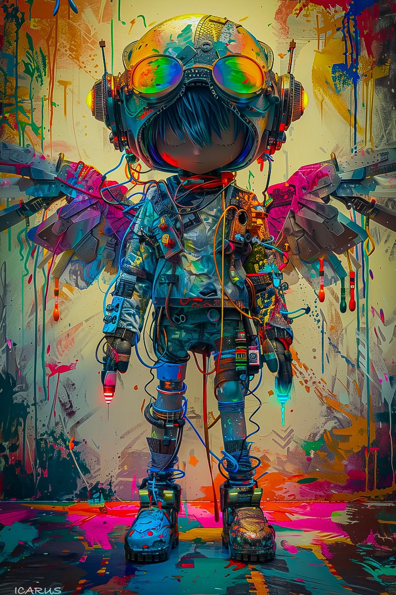 SailorPP's tweet photo. Once heavenly, now they roam the night,
Kicked out of heaven for missing first light,
Back from a rave, with wings in a glow,
Fallen angels, with stories to show,
They danced with stars, in beats so grand,
Now earthbound legends, by cosmic command.
#techno #aiparty #housemusic #AIart #AIArtCommuityudio