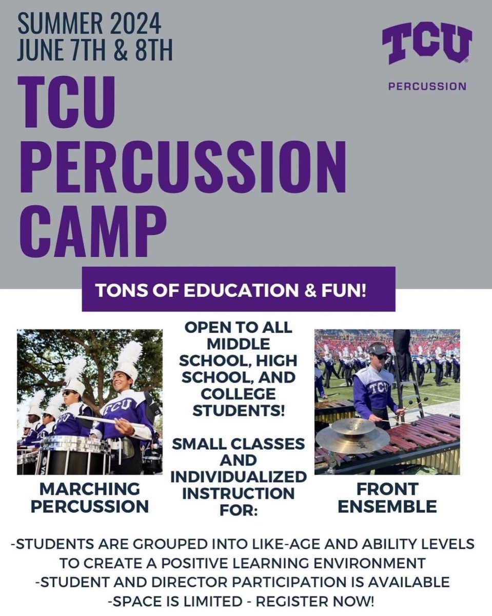 TCU Percussion tweet media
